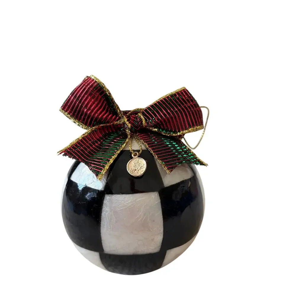 MacKenzie-Childs Jester Fancy Ornaments Large Set of 3 New